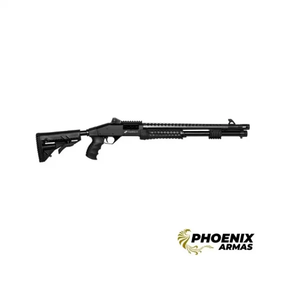 Espingarda CBC Pump Military 3.0 Coronha Retrátil Calibre 12 Cano 19 PHOENIX ARMAS PAULÍNIA