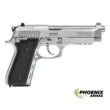 Pistola Taurus 92 AFS-D Calibre 9mm Inox phoenix armas