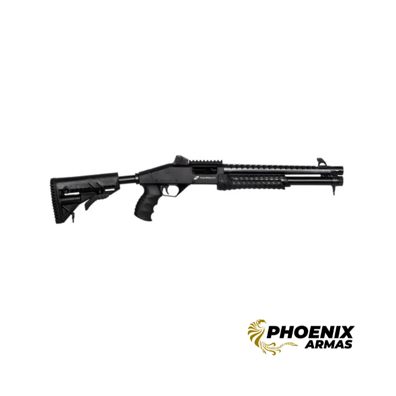 Espingarda CBC Pump Military 3.0 RT 12GA 14" Full