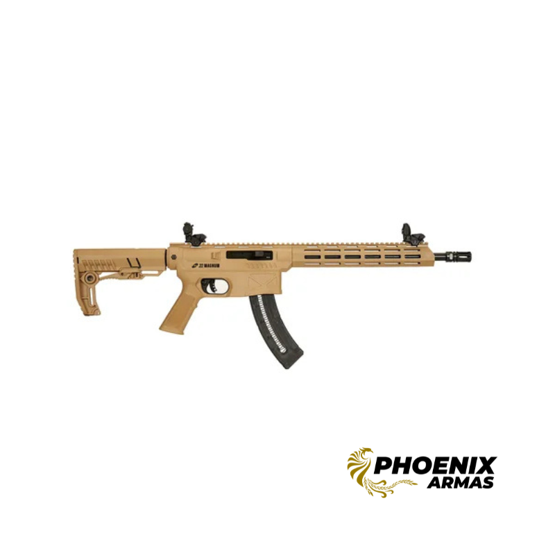Rifle CBC 7022 Delta .22WMR Semi-Auto 14.5″ Polimero Tan 2x25T